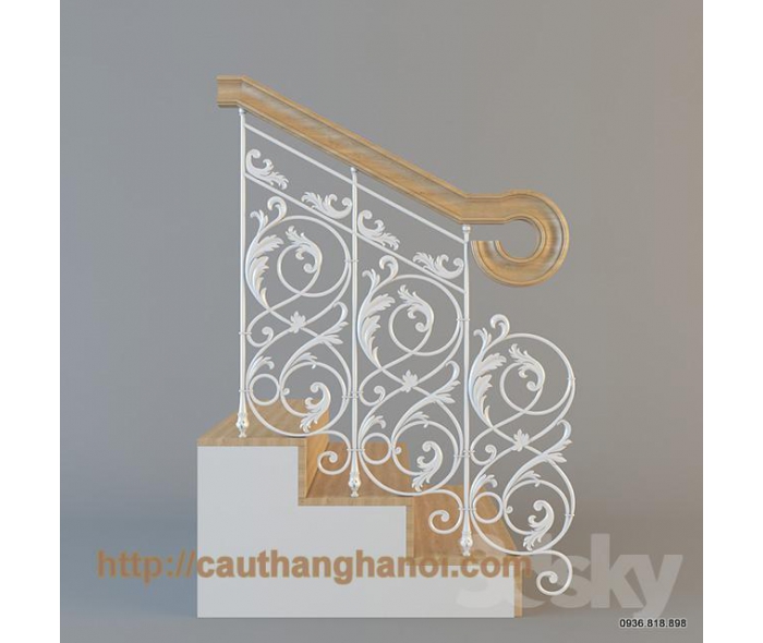 Cầu thang sắt nghệ thuật MT04